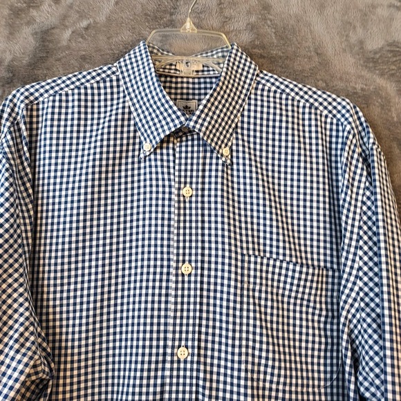 Peter Millar‎ Shirt Men's Size XL  Nanoluxe Easycare Gingham Dress Shirt - Picture 2 of 14